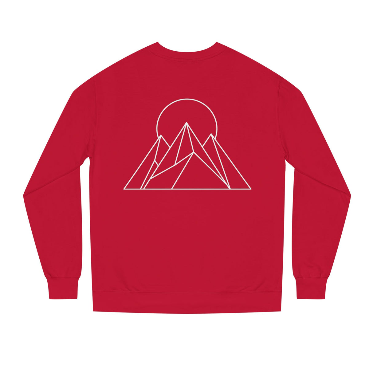 Printify Peak Sweatshirt from the Nature Series featuring "Built to Rise" text, soft fabric, and casual fit for comfortable wear.