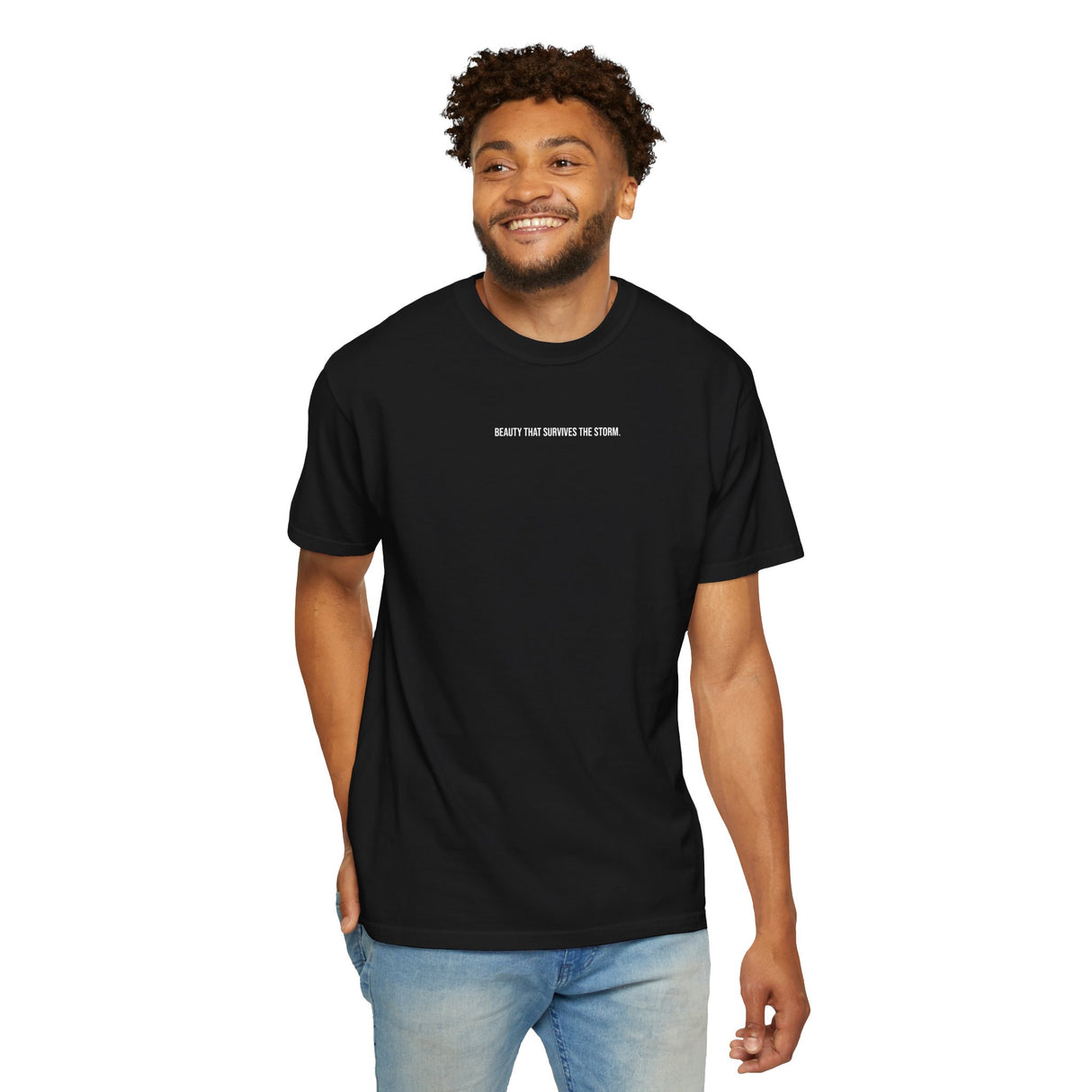 Geometric Rose Tee — "Beauty That Survives the Storm." — Bloom Series | SHOP VIVENT
