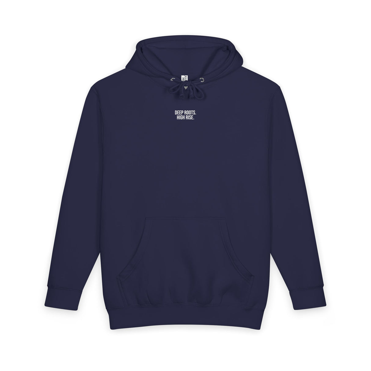 Navy blue hoodie with 'Aero' logo on a white background
