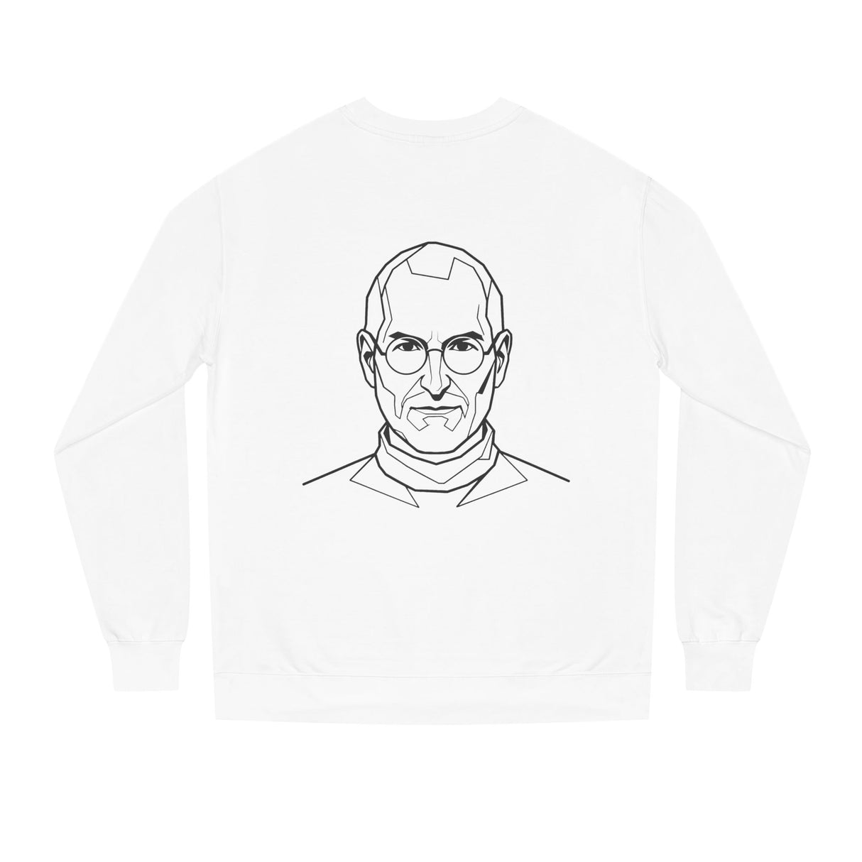 Black Printify sweatshirt featuring the Visionaries Series quote, "The people crazy enough to think they can change the world."