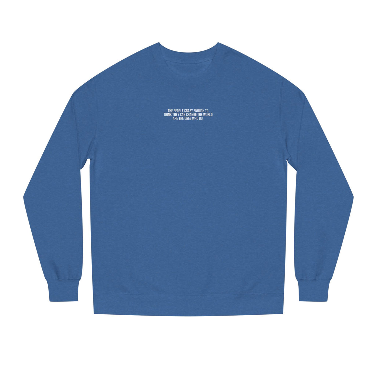 Black S.J. Sweatshirt from Printify with inspirational quote from the Visionaries Series displayed on the front.