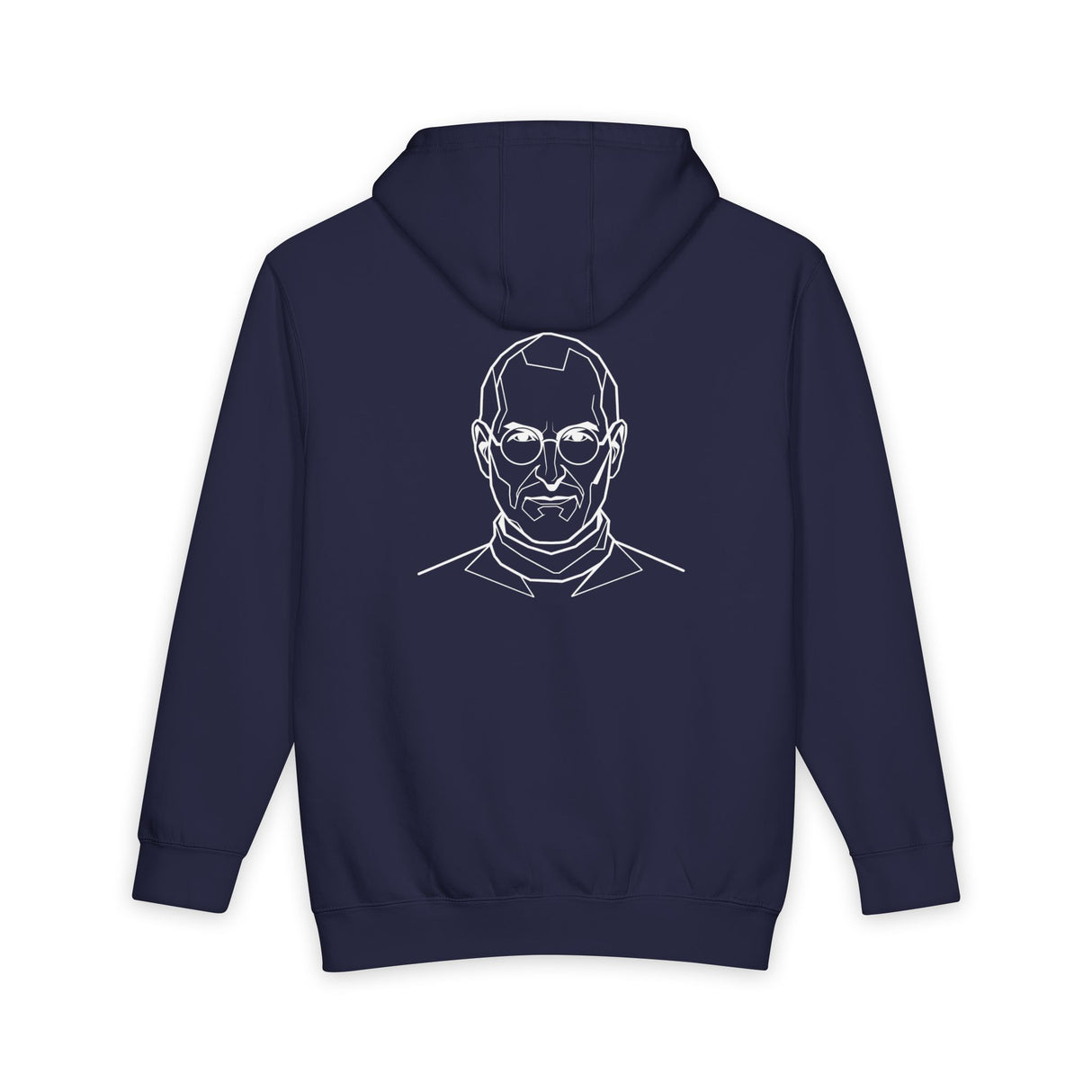 Black S.J. hoodie with white text from the Visionaries Series, featuring motivational quote on front, by Printify.