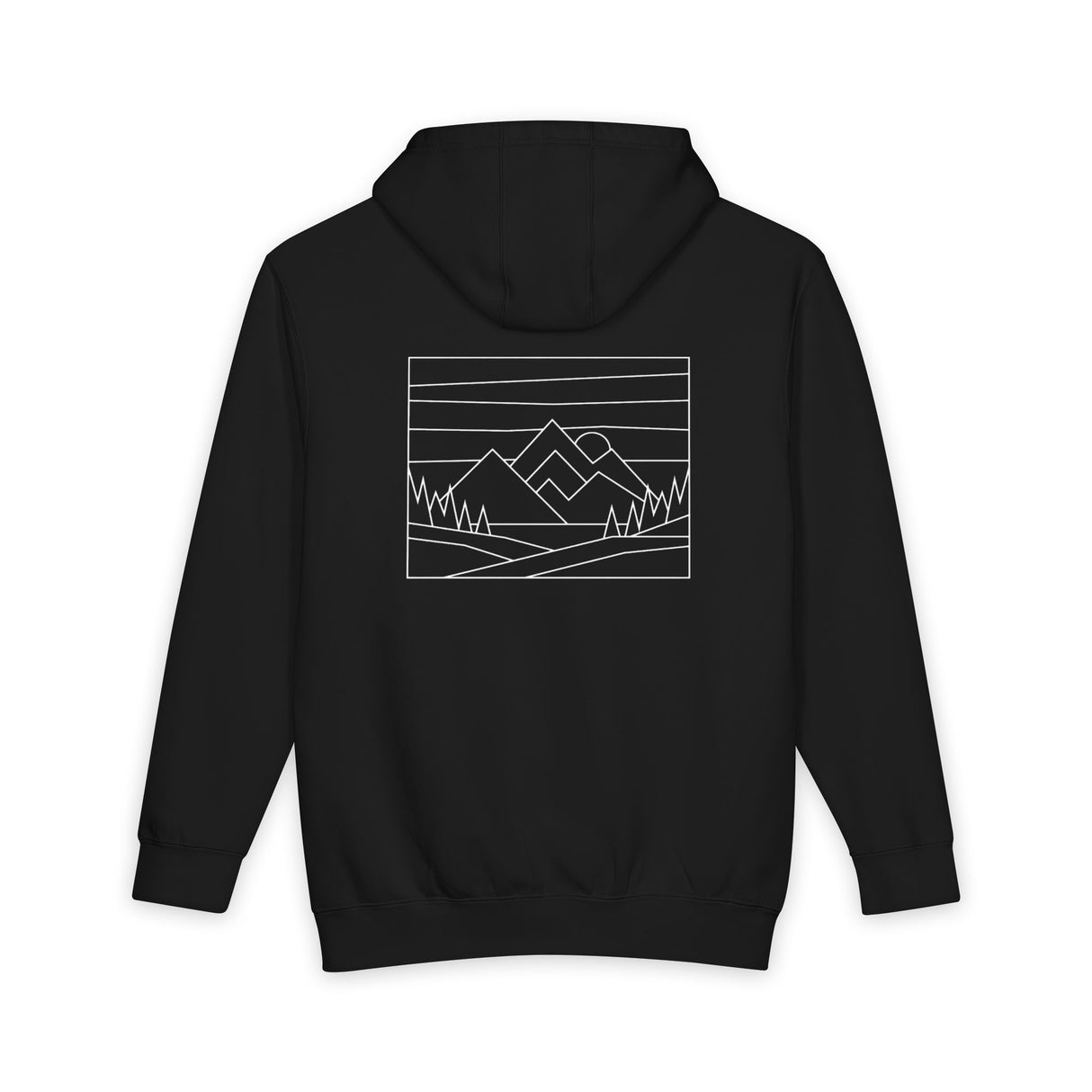 Black hoodie on a white background