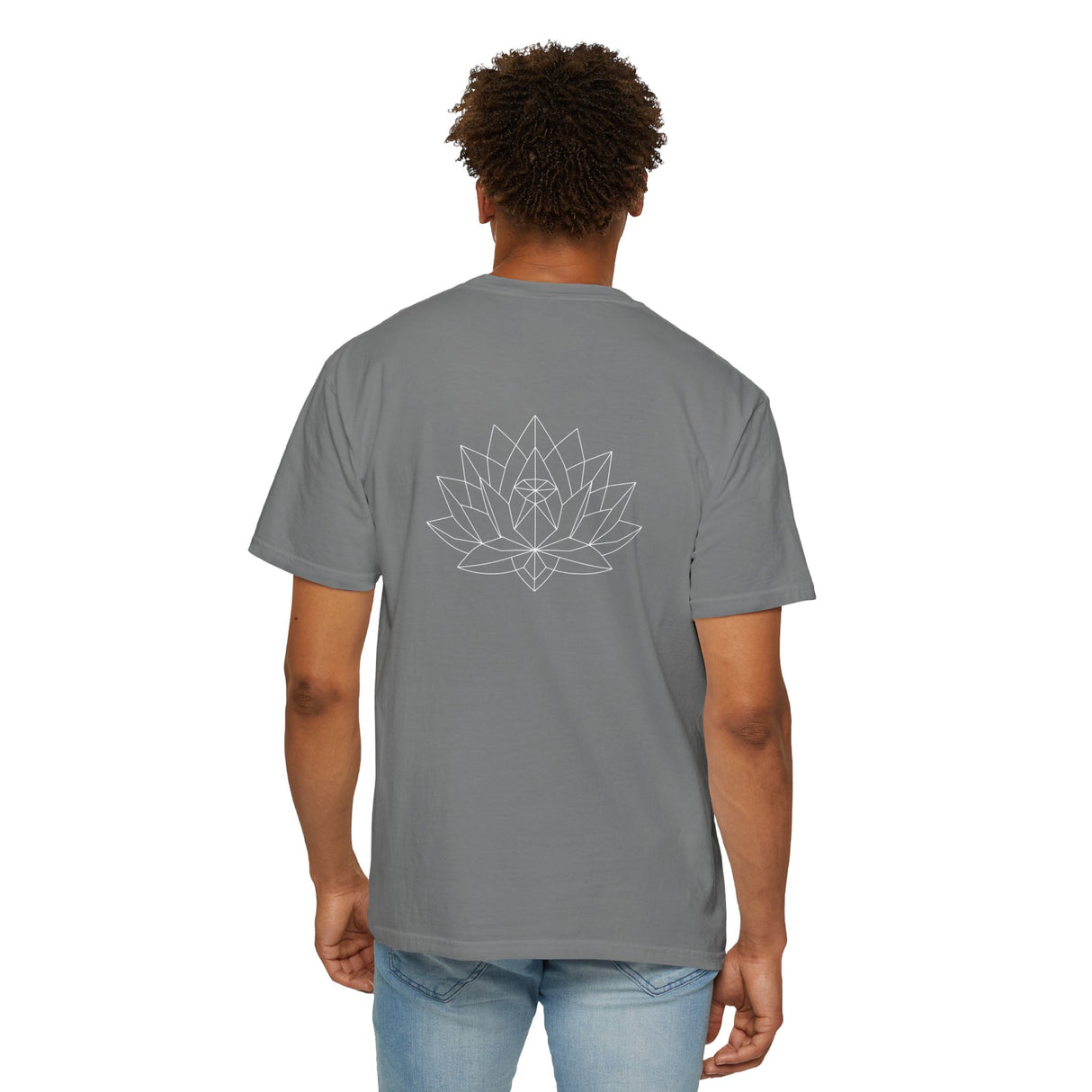 Geometric Lotus Tee — "Grown in Darkness. Built for the Light." — Bloom Series | SHOP VIVENT