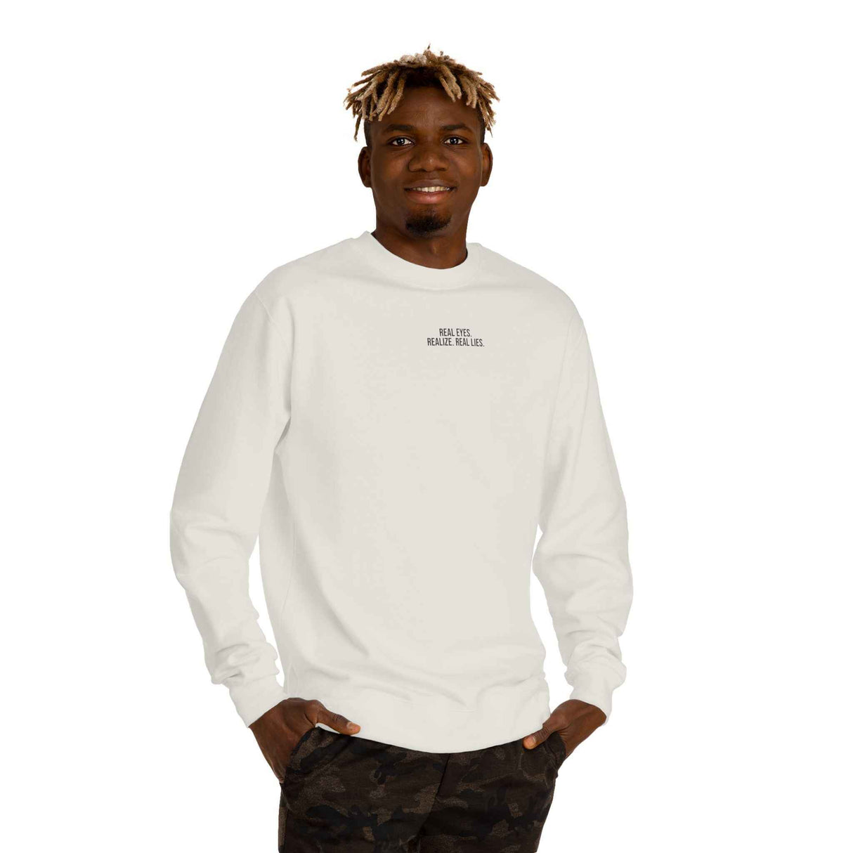 2.P. Sweatshirt — "Real Eyes. Realize. Real Lies." — Visionary Series | SHOP VIVENT