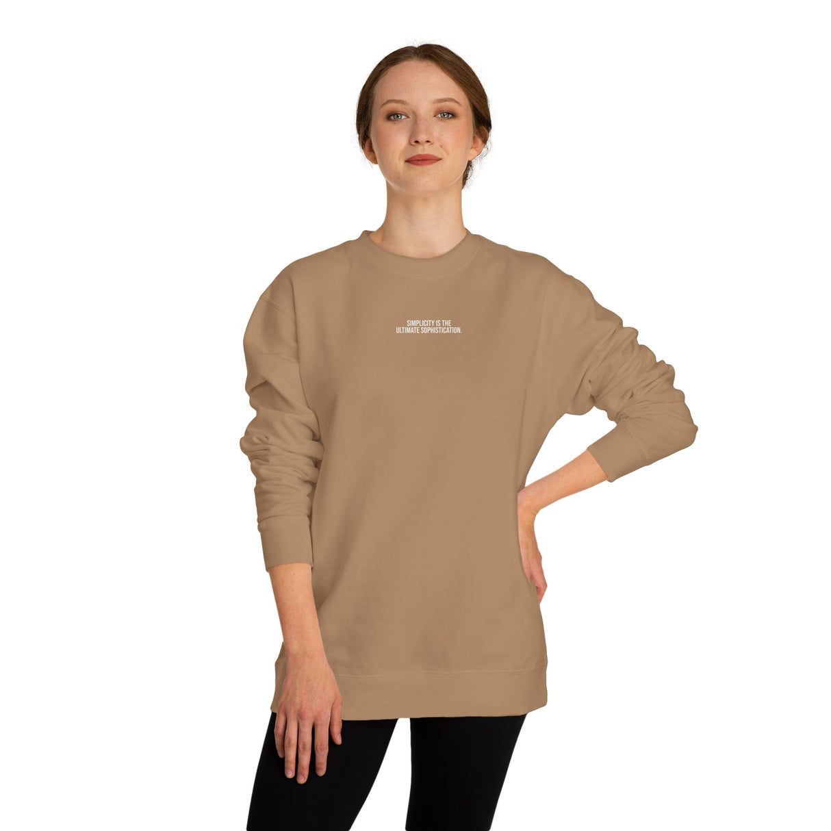 L. da Vinci Sweatshirt — "Simplicity is the Ultimate Sophistication." — Visionary Series | SHOP VIVENT