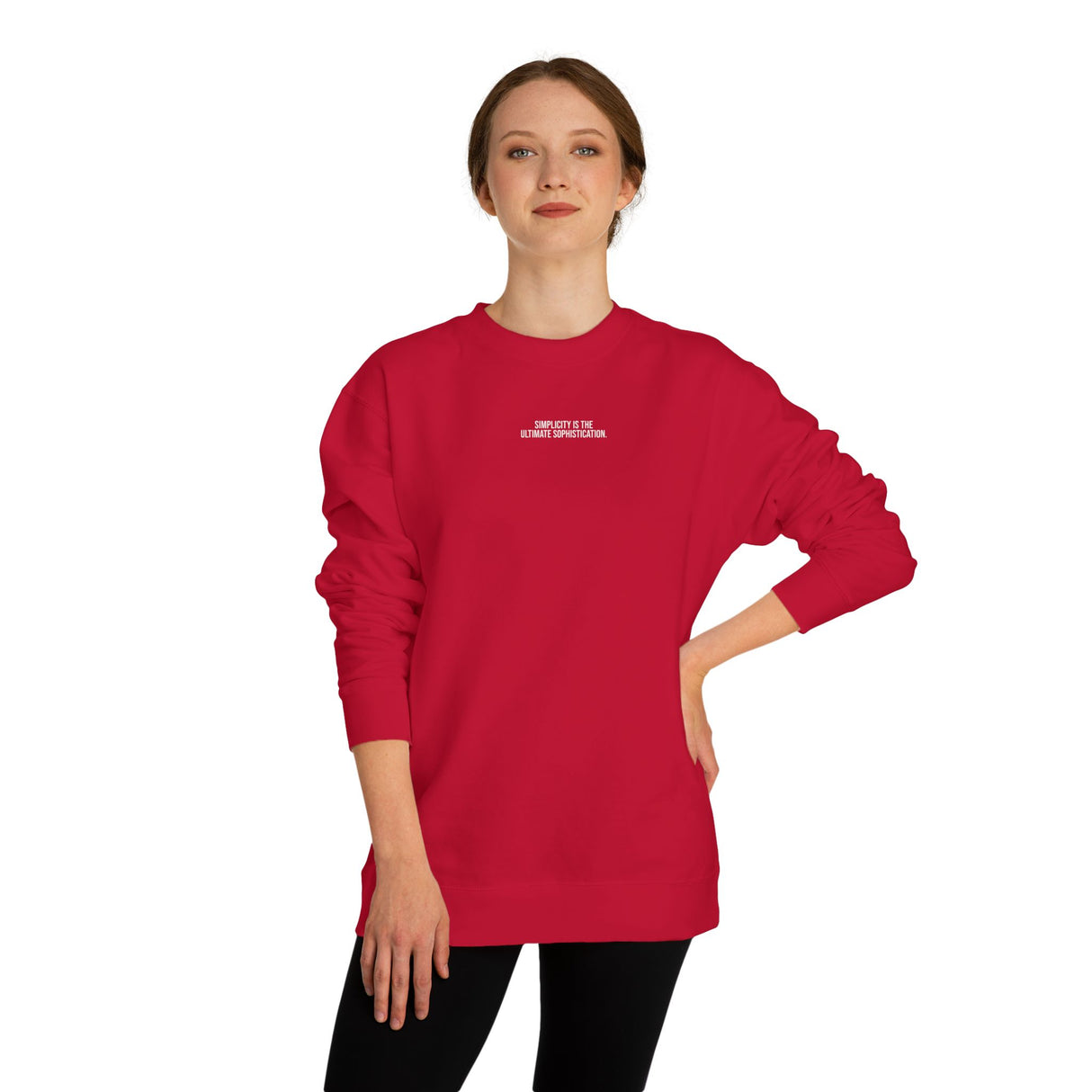 L. da Vinci Sweatshirt — "Simplicity is the Ultimate Sophistication." — Visionary Series | SHOP VIVENT