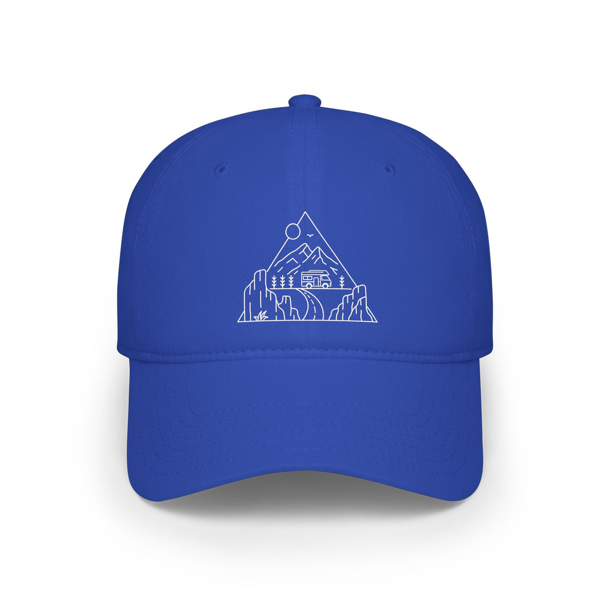 Printify Road Trip Baseball Cap from the Nature Series featuring outdoor-themed design and adjustable strap for comfortable fit
