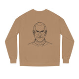 Black S.J. Sweatshirt with inspirational quote from the Visionaries Series by Printify, featuring bold white text on the front.