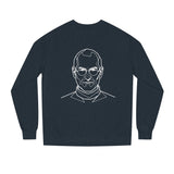 Printify S.J. Sweatshirt featuring the inspirational quote from the Visionaries Series, casual fit, with bold text design.