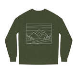 Printify Mountain Sweatshirt from Nature Series featuring mountain and nature-inspired design on soft, cozy fabric.