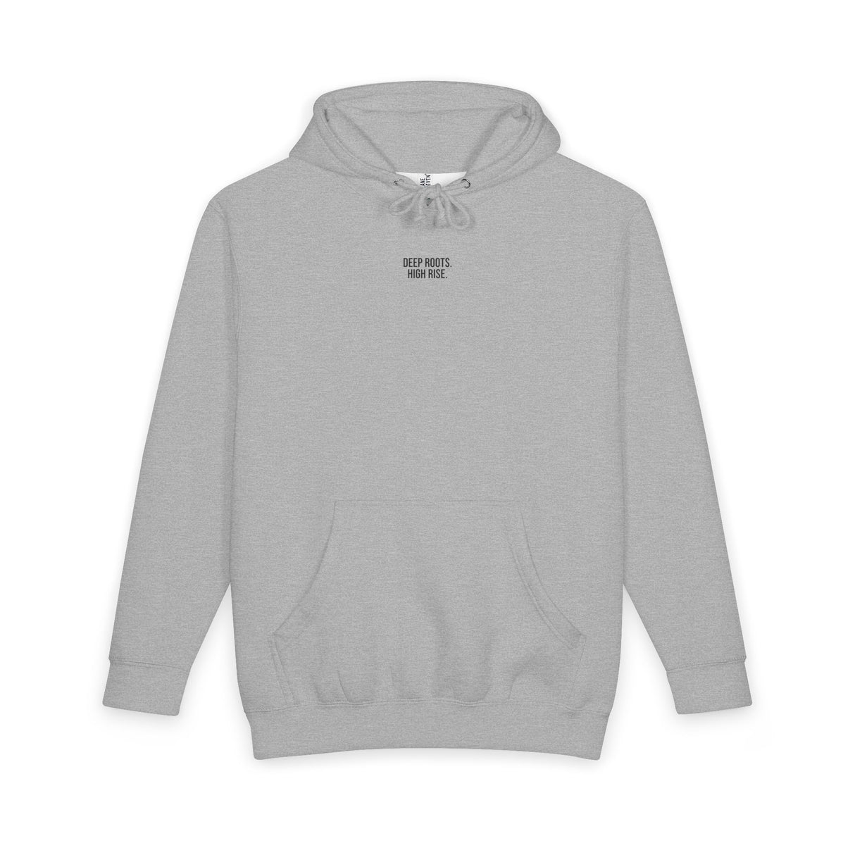 Gray hoodie on a white background