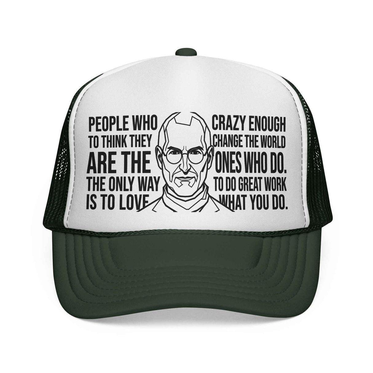 S.J. Trucker Hat — "Crazy Enough to Change the World." — Visionaries Series | SHOP VIVENT