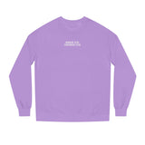 Printify Nature Series Road Trip sweatshirt featuring a scenic design with the phrase "Nowhere to Be. Everywhere to Go." on a cozy sweatshirt.