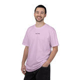 Black Peak Tee T-shirt from Printify's Nature Series featuring "Built to Rise" slogan, casual fit, and eco-inspired design.