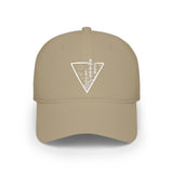 Forest-themed baseball cap from the Nature Series by Printify, featuring deep roots and high rise design, in earthy tones.