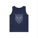 Eagle Tank Top from the Geometric Animal Series by Printify, featuring a stylized eagle design on a sleeveless tank top.