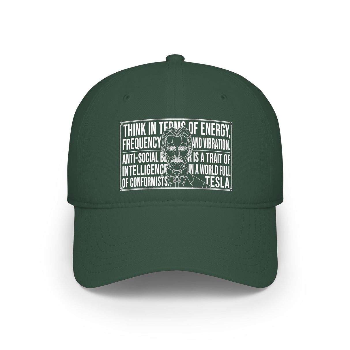 N. Tesla Baseball Cap — "Think in Terms of Energy, Frequency and Vibration." — Visionaries Series | SHOP VIVENT