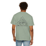 Printify Road Trip T-Shirt from the Nature Series featuring the quote "Nowhere to Be. Everywhere to Go." on a casual cotton tee.