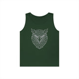 Eagle Tank Top from the Geometric Animal Series featuring a stylized eagle design on a sleeveless shirt by Printify