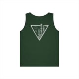 Forest Tank Top from the Nature Series by Printify featuring a deep roots design, high-rise fit, and eco-friendly style.