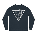 Forest Sweatshirt from Printify's Nature Series featuring deep roots and high rise design, shown in a cozy, eco-inspired style.