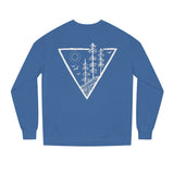 Forest Sweatshirt from Printify's Nature Series featuring deep roots and high rise design, shown in a cozy sweatshirt style.