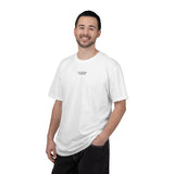 Gray owl graphic T-shirt by Printify featuring geometric animal design and the quote "See Everything. Say Nothing."