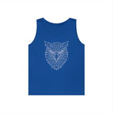 Eagle Tank Top from Printify's Geometric Animal Series featuring a stylized eagle illustration on a sleeveless tank top.