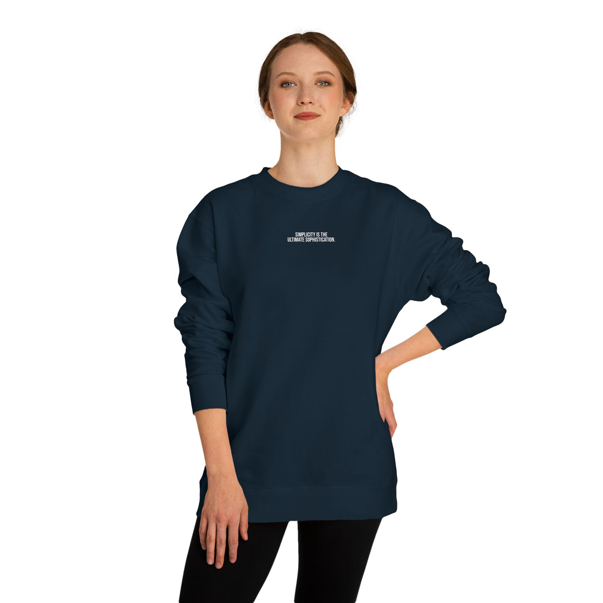 L. da Vinci Sweatshirt — "Simplicity is the Ultimate Sophistication." — Visionary Series | SHOP VIVENT