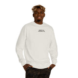 Printify Road Trip Sweatshirt from the Nature Series with "Nowhere to Be. Everywhere to Go." slogan, featuring a cozy, casual fit.