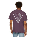 Forest Tee T-shirt from the Nature Series featuring a deep roots high rise design, printed by Printify.