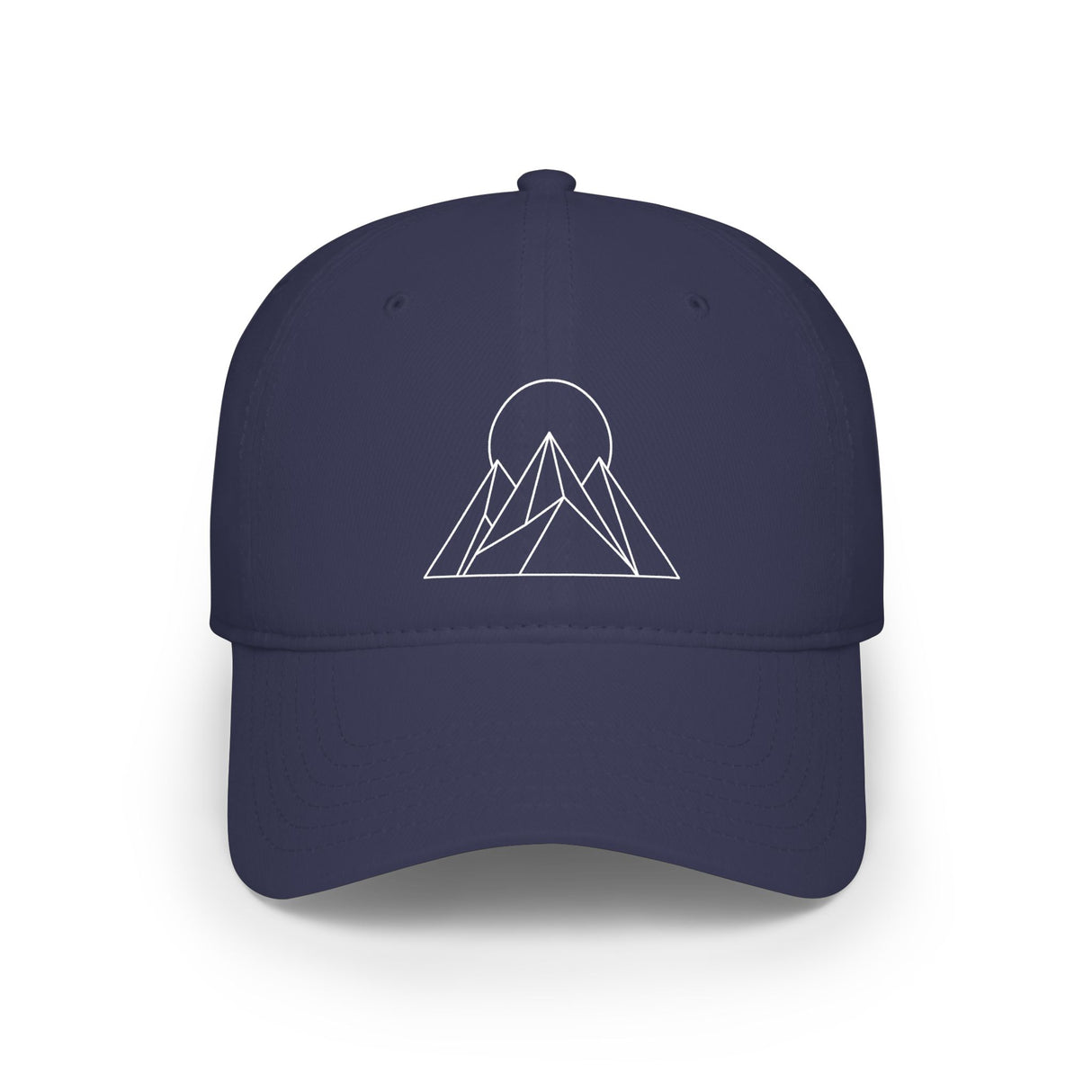 Printify Peak Baseball Cap from the Built to Rise Nature Series, featuring a classic hat design with nature-inspired details.