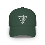 Forest-themed baseball cap from the Nature Series by Printify featuring a high-rise design and deep roots motif.