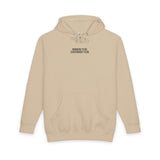 Printify Road Trip Hoodie from the Nature Series with "Nowhere to Be. Everywhere to Go." printed on a cozy hoodie.