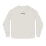 Gray Mountain Sweatshirt from Printify's Nature Series featuring "Built by Nature. Shaped by Choice." text on the front.