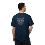 Black Eagle graphic T-shirt from Printify featuring geometric animal design and the phrase "Rise Above Everything."
