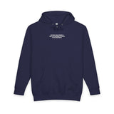 Black S.J. Hoodie with white text from the Visionaries Series, featuring inspirational quote about change and visionaries.