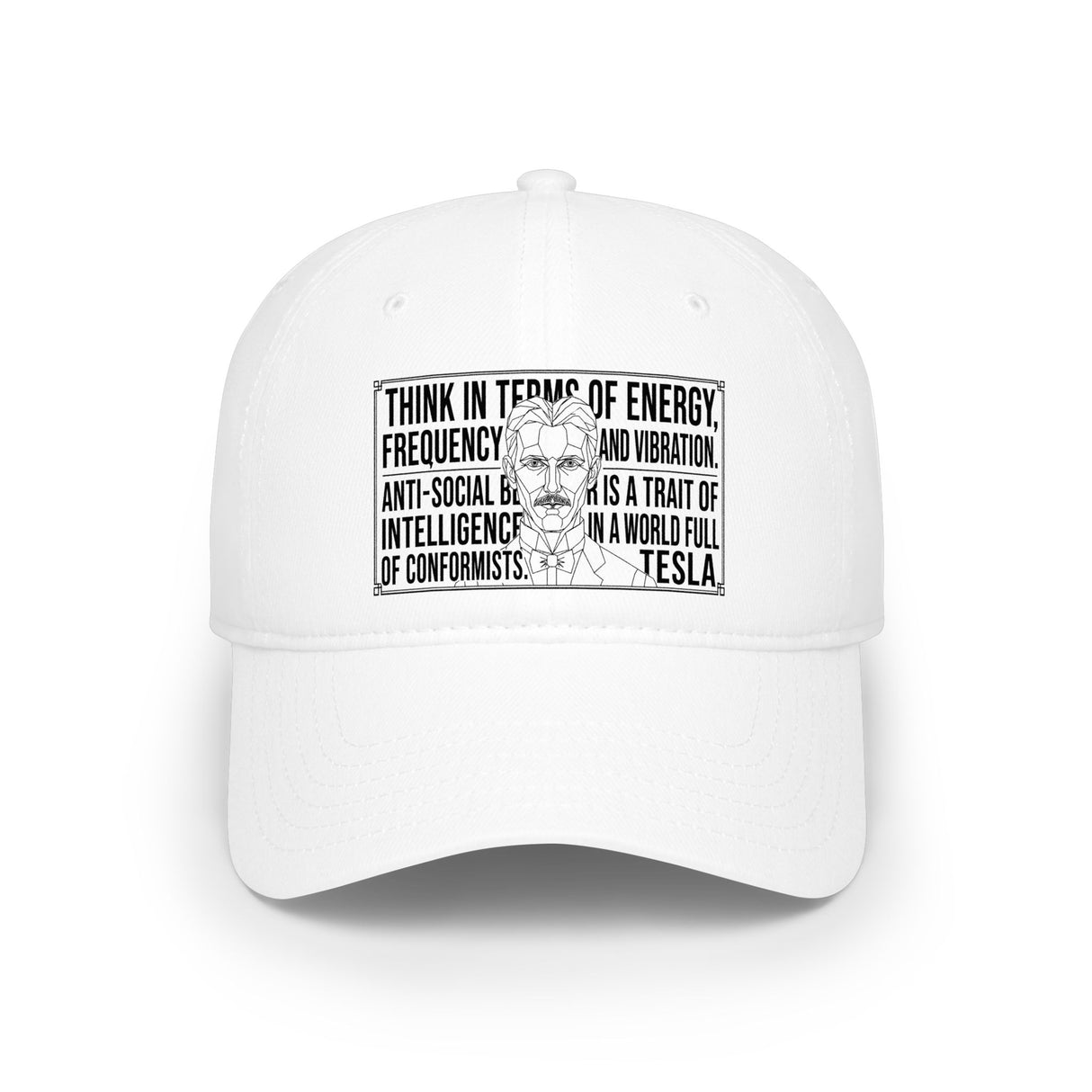 N. Tesla Baseball Cap — "Think in Terms of Energy, Frequency and Vibration." — Visionaries Series | SHOP VIVENT