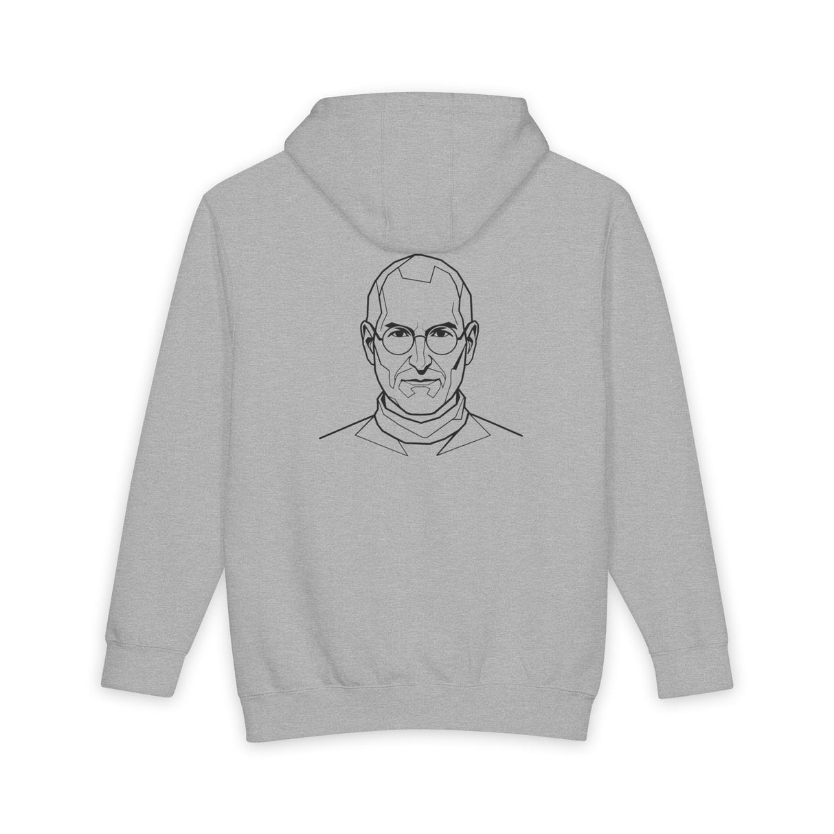 Black Printify S.J. Hoodie featuring inspirational quote from the Visionaries Series, with a front graphic and soft fabric texture.