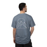 Printify Peak Tee T-shirt from the Nature Series with "Built to Rise" slogan, featuring a comfortable fit and natural-inspired design.
