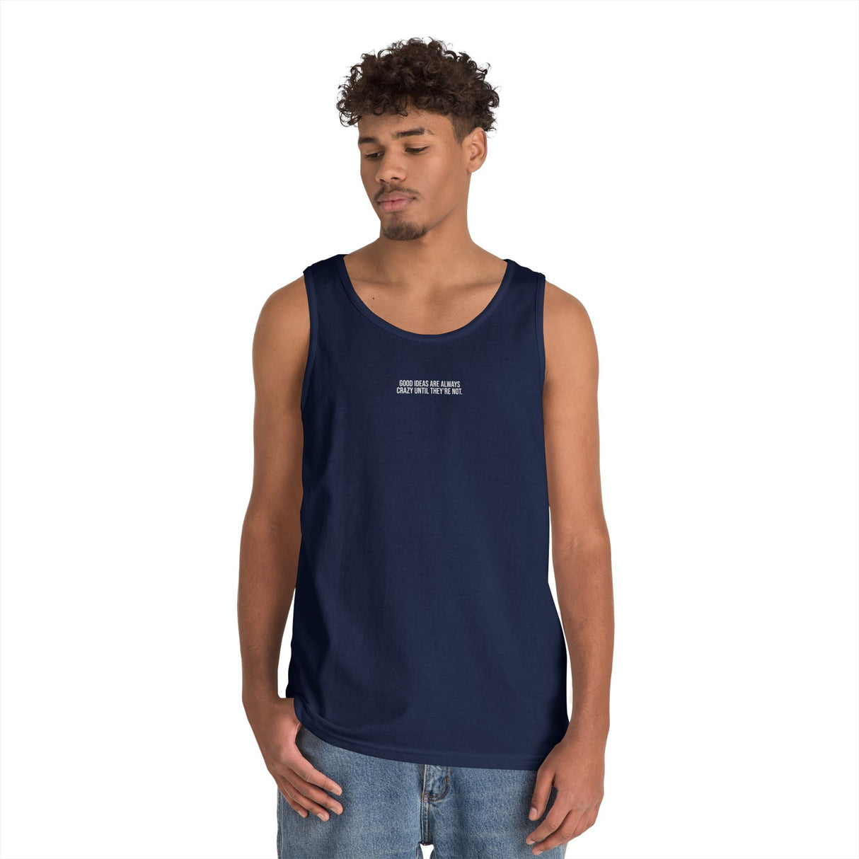 E.M. Tank Top — "Good Ideas Are Always Crazy Until They're Not." — Visionaries Series | SHOP VIVENT