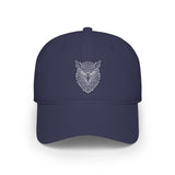 Eagle Baseball Cap from the Geometric Animal Series by Printify, featuring a stylish eagle design on a casual hat.
