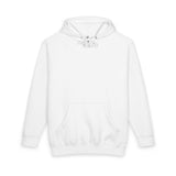Minimal Compass Hoodie by Printify featuring a subtle nautical compass graphic on a comfortable pullover hoodie.