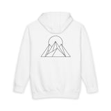 Printify Peak Hoodie from the Nature Series featuring "Built to Rise" slogan, soft fabric, and casual fit for outdoor wear.