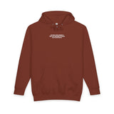 Black S.J. Hoodie with white text from the Visionaries Series, featuring inspiring quote about changing the world.