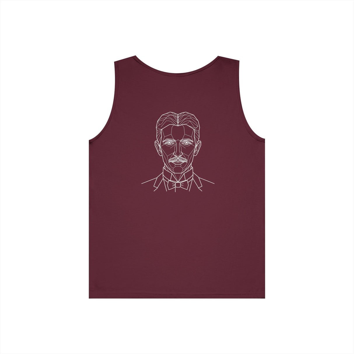 N. Tesla tank top featuring a quote about energy, frequency, and vibration from the Visionaries Series on a comfortable fabric.