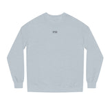 Gray elephant sweatshirt from Printify's Geometric Animal Series featuring the phrase "Thick Skin. Soft Heart." on front.