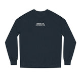 Printify Road Trip Sweatshirt from the Nature Series with "Nowhere to Be. Everywhere to Go." slogan, featuring a cozy, outdoors-inspired design.