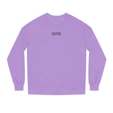 Printify Mountain Sweatshirt from the Nature Series featuring outdoor mountain graphics and the slogan "Built by Nature. Shaped by Choice."